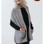 Parlor Pocket Shawl Free Crochet Pattern