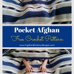 Pocket Afghan Stripes Blanket Free Crochet Pattern