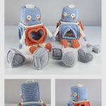 Robot Shape Sorter Baby Educational Toy Crochet Pattern