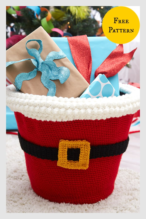 Santa’s Gift Basket Free Crochet Pattern