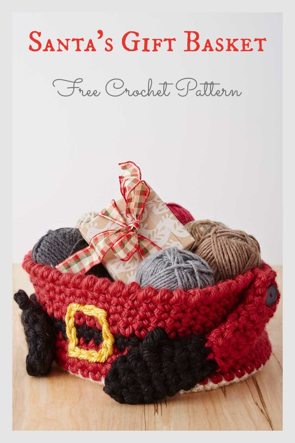 Santa's Gift Basket Free Crochet Pattern