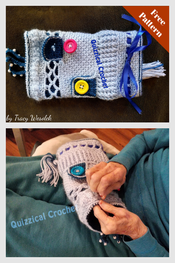 Sensory Fidget Muff Free Crochet Pattern for Dementia Patients