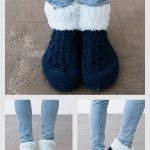 Summit Slipper Socks Free Crochet Pattern