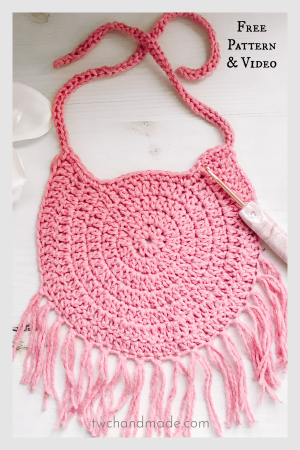 The Dreamcatcher Boho Bib Free Crochet Pattern