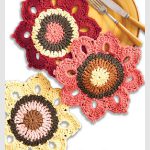 Woodsy Sunflower Dishcloths Free Crochet Pattern