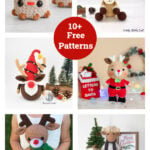 10+ Amigurumi Christmas Reindeer Free Crochet Pattern