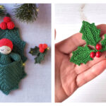 10+ Christmas Holly and Berries Crochet Patterns