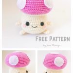 Amigurumi Chubby Kinoko Mushroom Doll Free Crochet Pattern