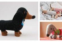 10+ Amigurumi Dachshund Dog Crochet Patterns