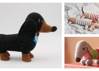 Amigurumi Dachshund Dog Crochet Patterns