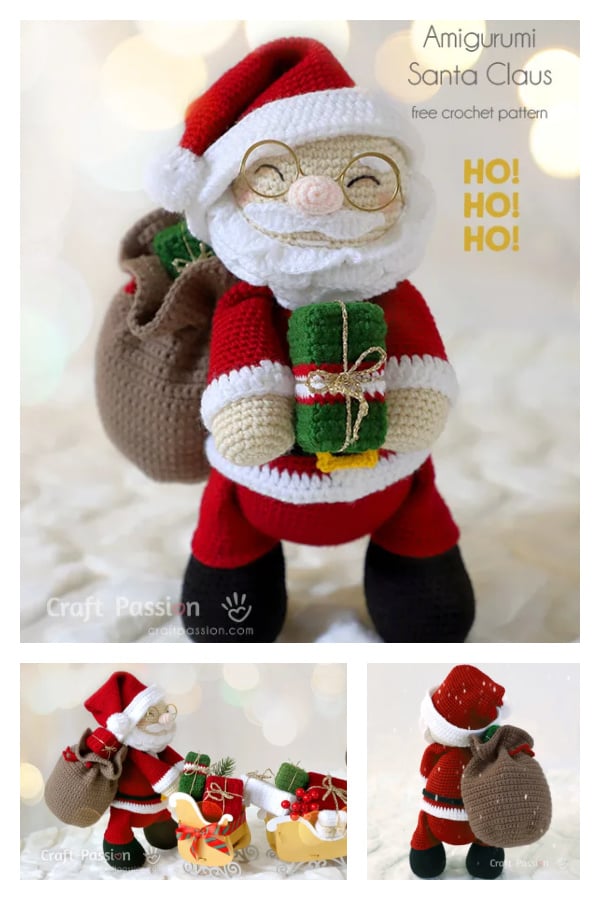 Amigurumi Santa Claus Doll Free Crochet Pattern