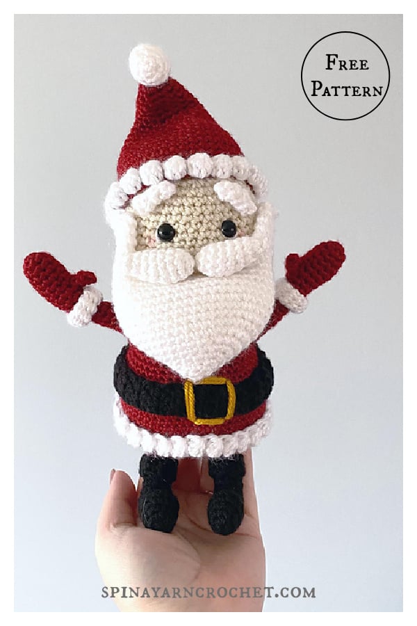 Amigurumi Santa Claus Kris Kringle Free Crochet Pattern