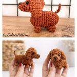 Amigurumi Sausage Dog Keyring Crochet Pattern