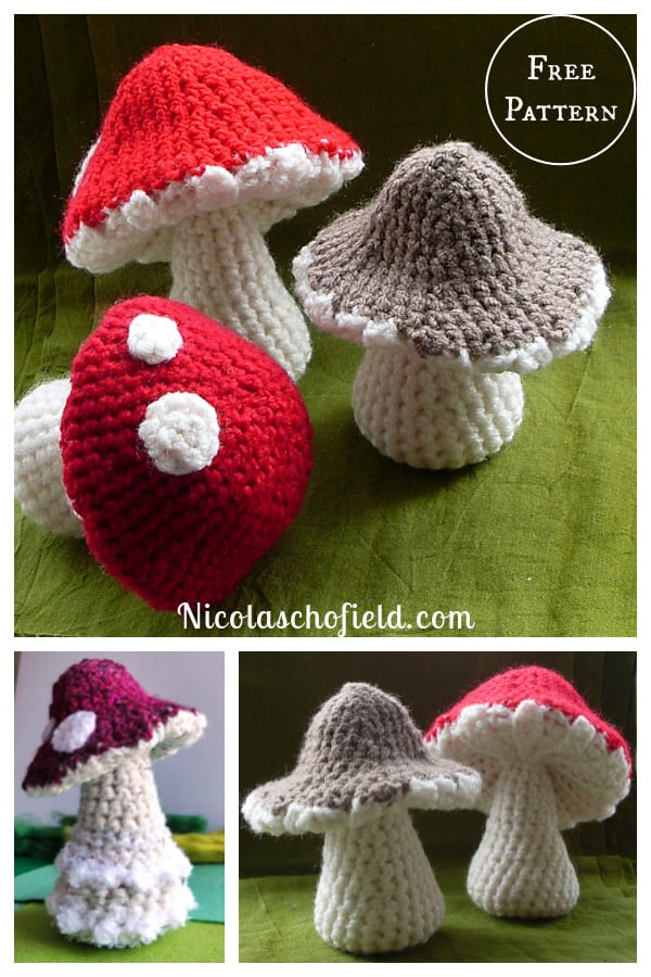 Amigurumi Toadstool Free Crochet Pattern