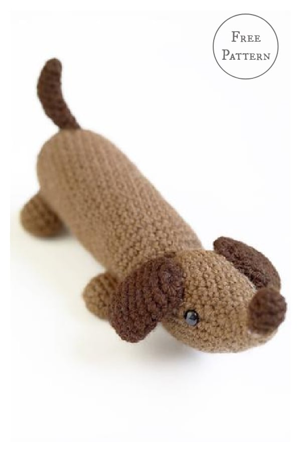 Amigurumi Wiener Dog Free Crochet Pattern