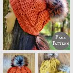 Birch Leaf Beanie Free Crochet Pattern