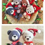 Christmas Bear Free Crochet Pattern