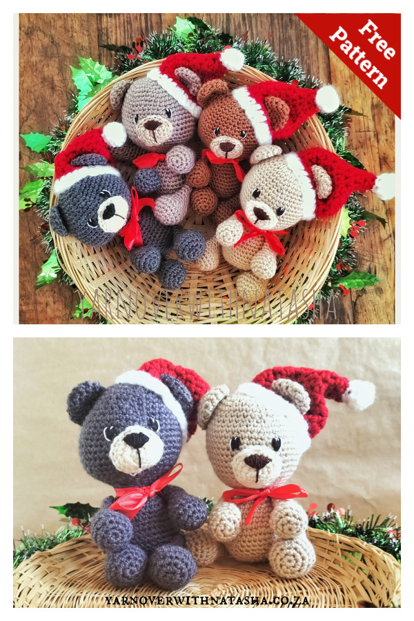 Christmas Bear Free Crochet Pattern 