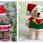 Christmas Bear Free Crochet Pattern