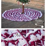 Christmas Pine Tree Skirt Free Crochet Pattern