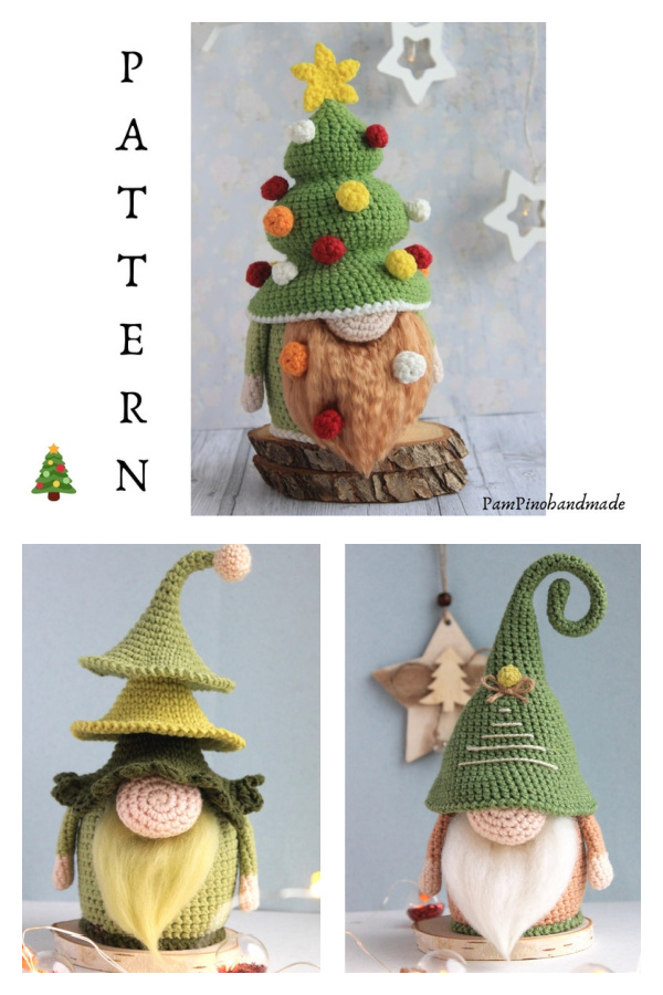 Christmas Tree Gnome Crochet Patterns