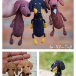 Dachshund Sausage Dog Keychain Crochet Pattern