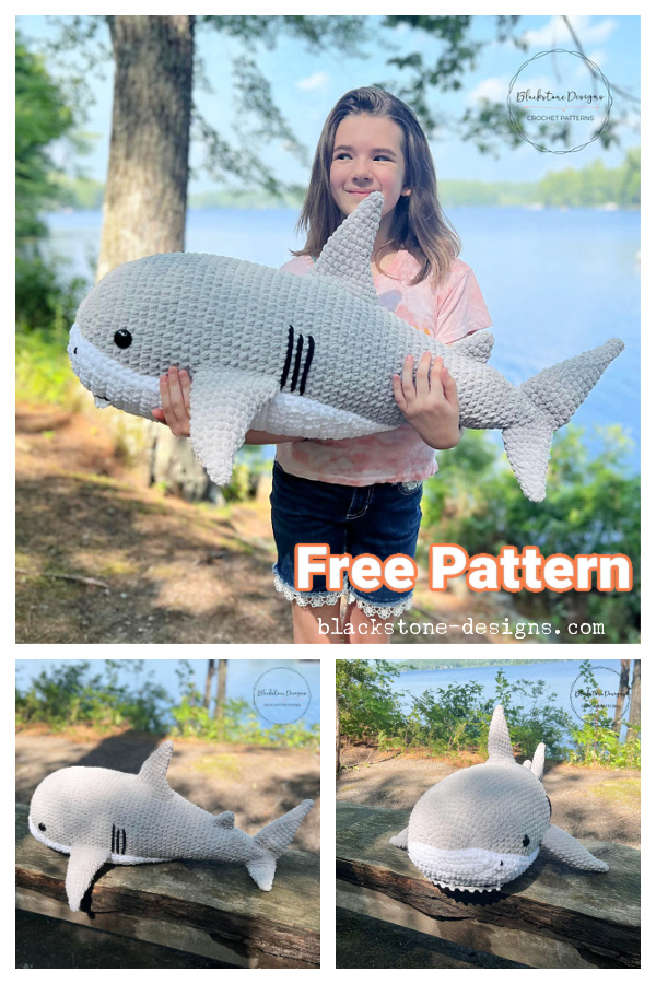 Giant Shark Amigurumi Free Crochet Pattern