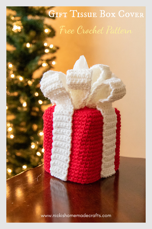 Gift Tissue Box Cover FREE Crochet Pattern