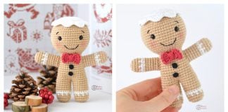 Gingerbread Man Amigurumi Free Crochet Pattern
