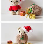 Holiday Helper Teddy Free Crochet Pattern
