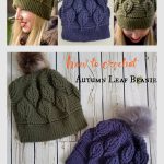 How to Crochet Autumn Leaf Beanie Video Tutorial