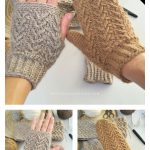 Hygge Arrow Fingerless Gloves & Mittens Free Crochet Pattern