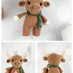 Mini Amigurumi Moose Free Crochet Pattern