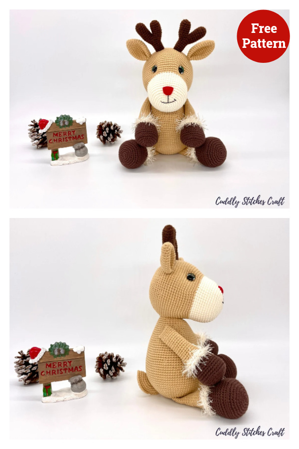 Reindeer Free Crochet Pattern