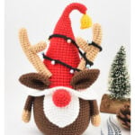 Reindeer Gnome Free Crochet Pattern