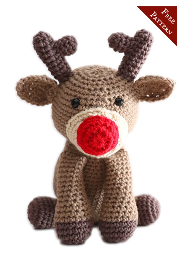 Reindeer Stuffie Free Crochet Pattern