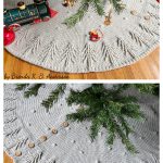 Silent Night Christmas Tree Skirt Free Crochet Pattern