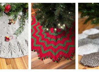 Simple Christmas Tree Skirt Free Crochet Pattern