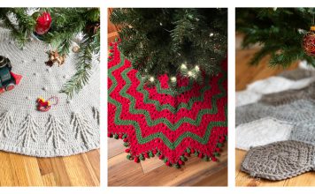 Simple Christmas Tree Skirt Free Crochet Pattern