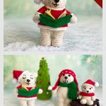 Singing Christmas Bear Free Crochet Pattern