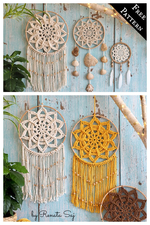 Star Dreamcatcher Free Crochet Pattern