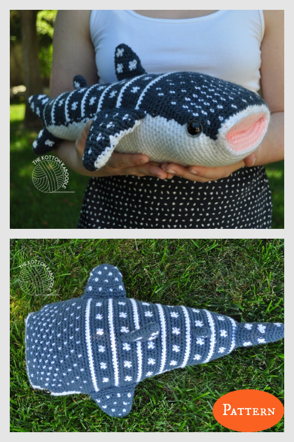 Whitney the Whale Shark Crochet Stuffed Animal Pattern