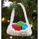 Basket Ornament Free Crochet Pattern