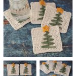 Christmas Tree Coasters Free Crochet Pattern