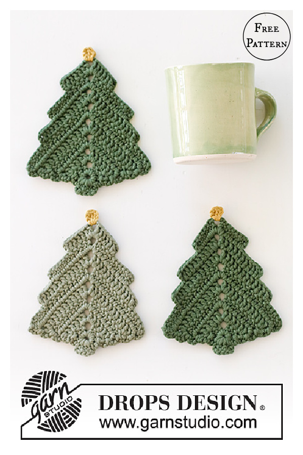 Christmas Coasters Free Crochet Pattern
