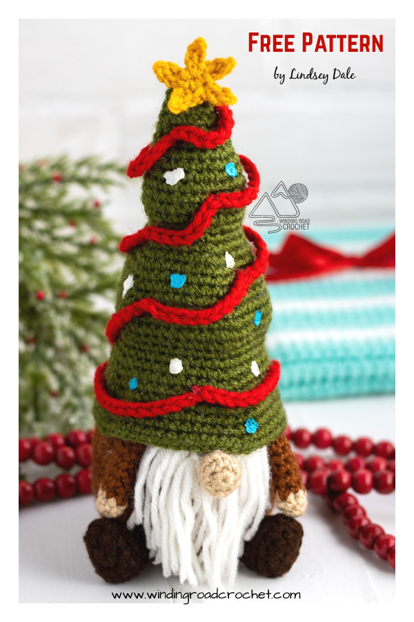 Christmas Tree Gnome Free Crochet Pattern