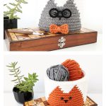 Dapper Cat Basket Crochet Pattern