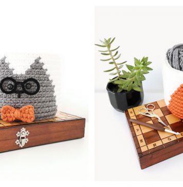 Dapper Cat Basket Crochet Pattern