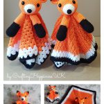 Fox Lovey Security Blanket Crochet Pattern