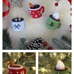 Hot Chocolate Mug Ornament Free Crochet Pattern